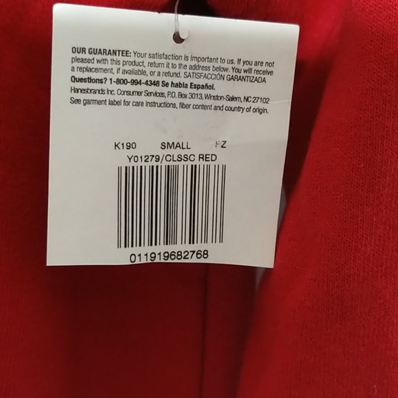 Girls Pullover Hoodie Red Size Small 6/6X - Picture 10 of 10